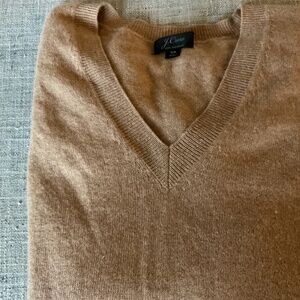 J.Crew Tan Cashmere V-neck Size XS